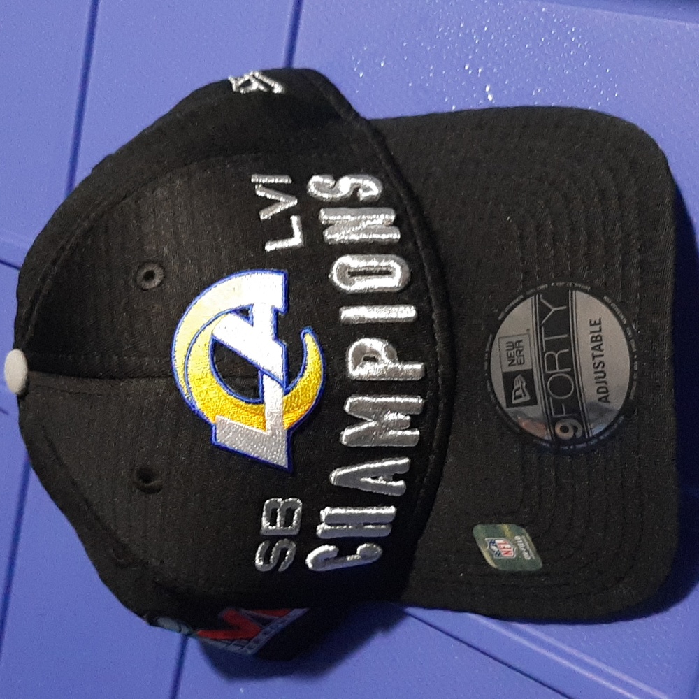 Los Angeles Rams Super Bowl LVI Champions New Era Adjustable Hat